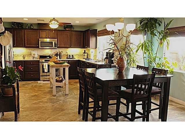 Kitchen view from dining area.
