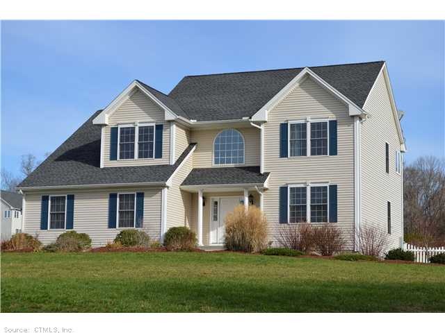 Exterior Front. The North Bridbrook residence is s