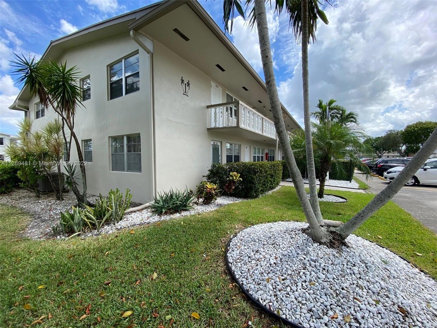 Front of building and apartment