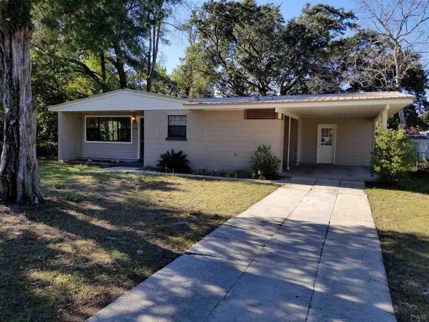 Block Home with metal roof