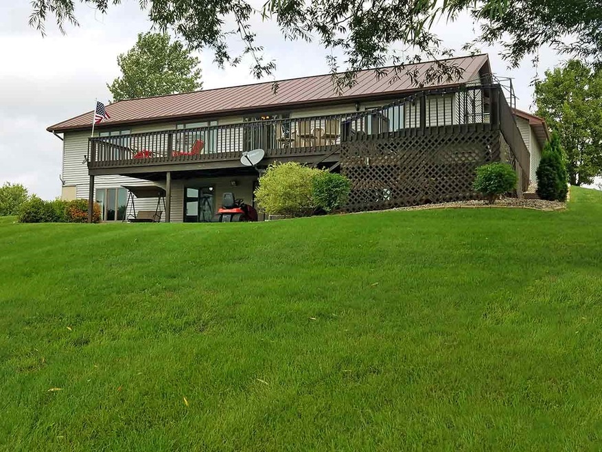 Rear of home and yard.
