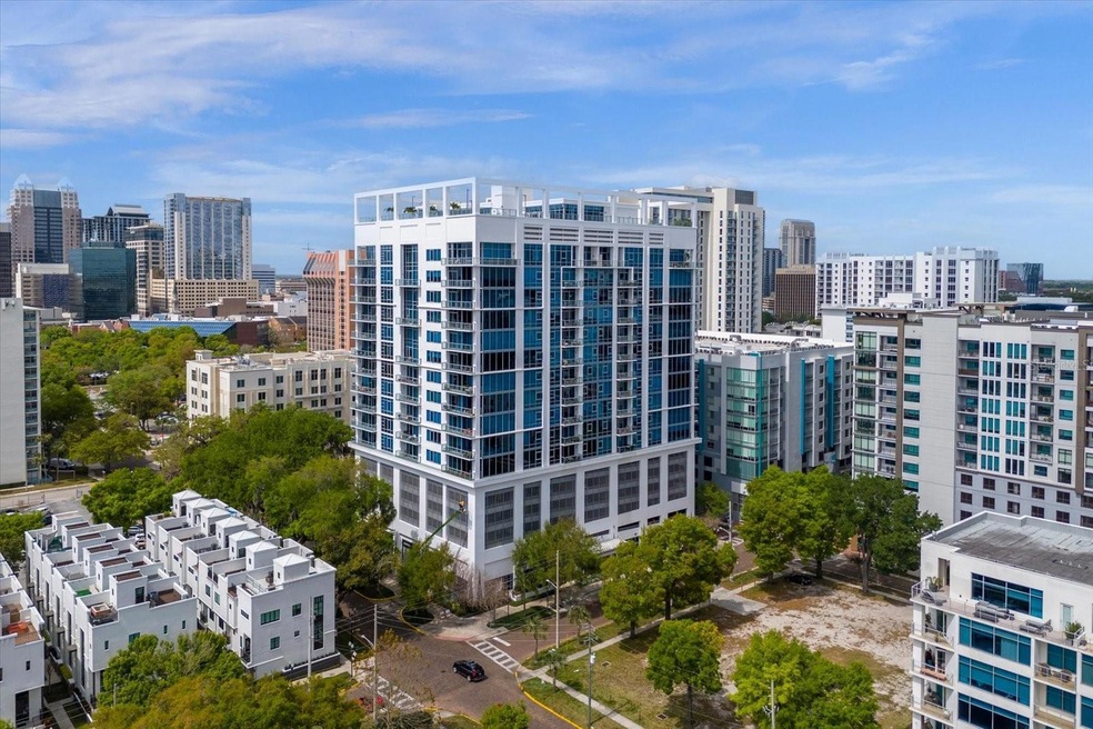 STAR TOWER, 100 unit boutique modern luxury, located in the South Eola District, brick lined street and charm and restaurants.