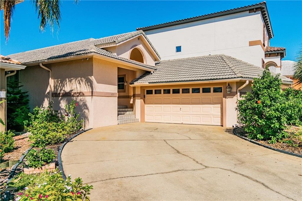 Front of Home, with large Garage