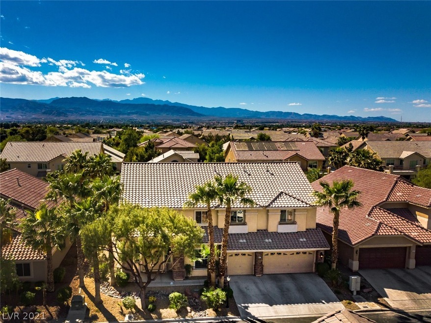 Aerial of front of house with the Beautiful Mt. Ch