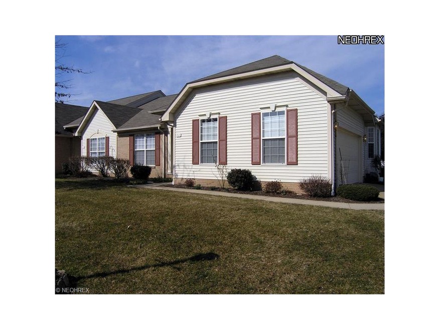 Ranch plan Condo with side load garage.