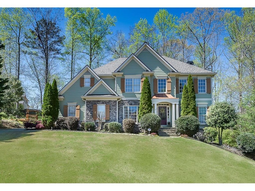Beautiful stone and hardiplank siding home set on 