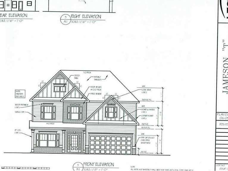Exterior Front. WATERFORD T - 5BR, 4 BA, 2 CAR GAR