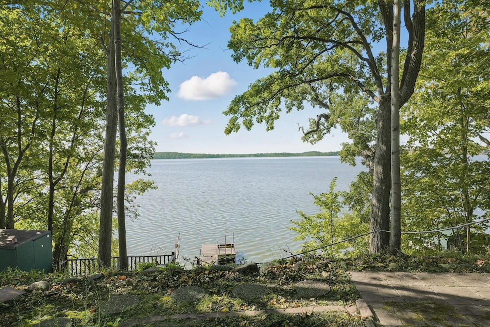 Beautiful view of Lake Independence from cabin/lot.