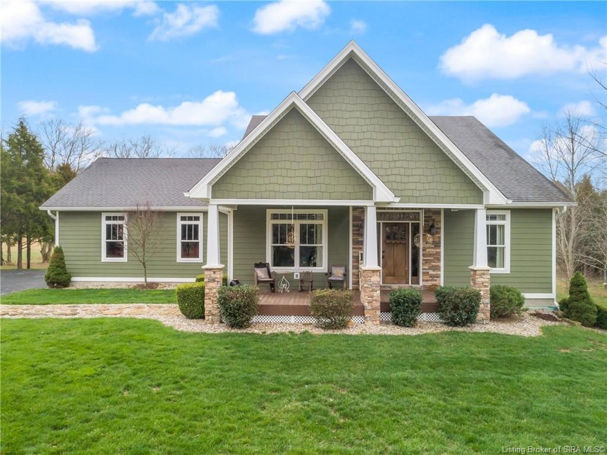 Beautiful home on a private wooded setting.