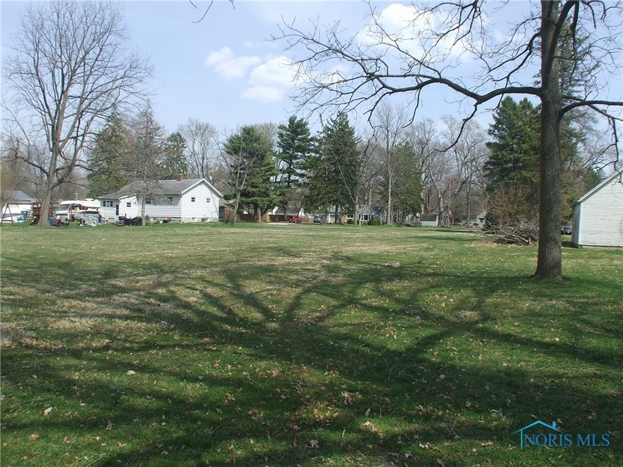 Back corner of property looking toward the road