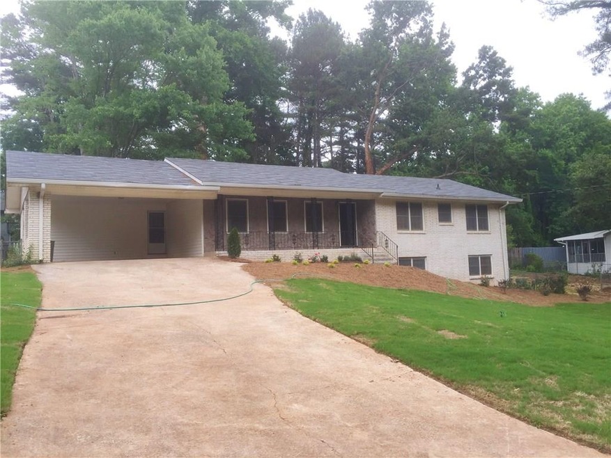 View from end of driveway