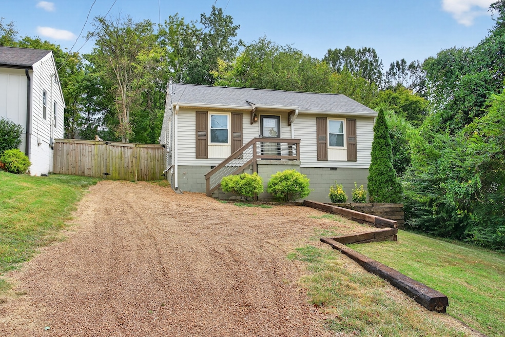 Plenty of parking in driveway in the front and behind privacy fence.