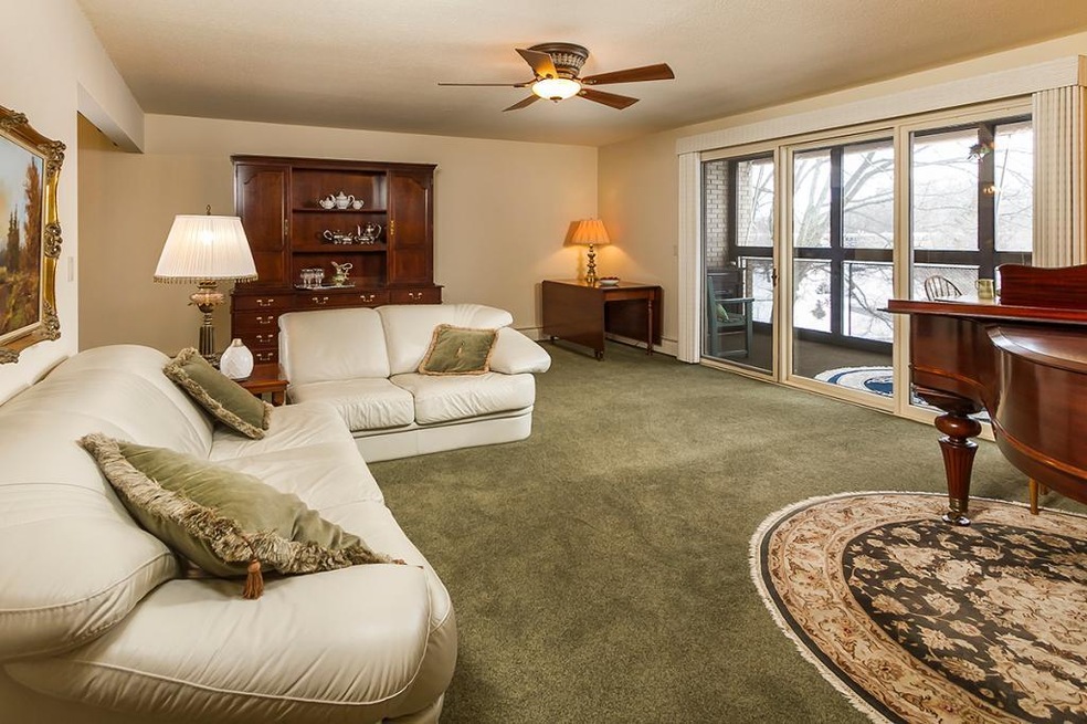 living room of this comfortable condominium