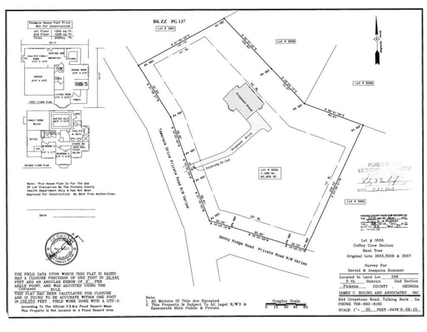 Plat map of 17 Denny Ridge Rd