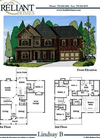 Exterior Front. Floor Plan
