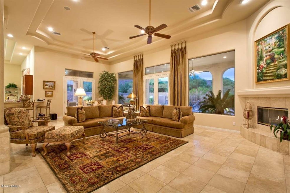 Elegant Great Room opens to outdoors