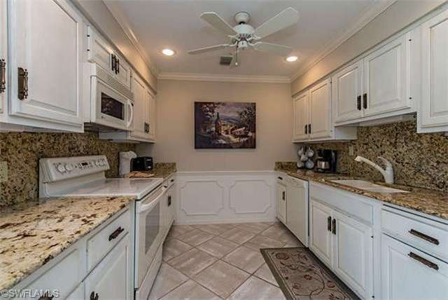 Kitchen with granite countertops