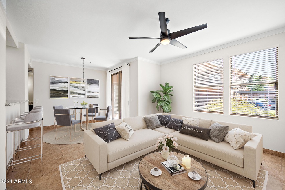 Virtually Staged Living Room