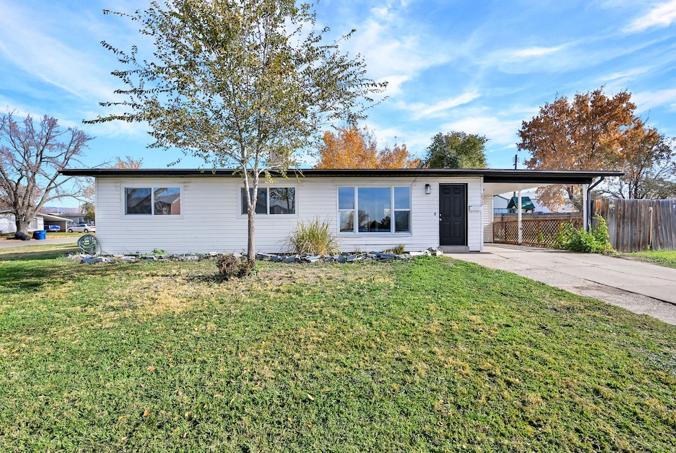 Ranch-style house with an attached carport and driveway