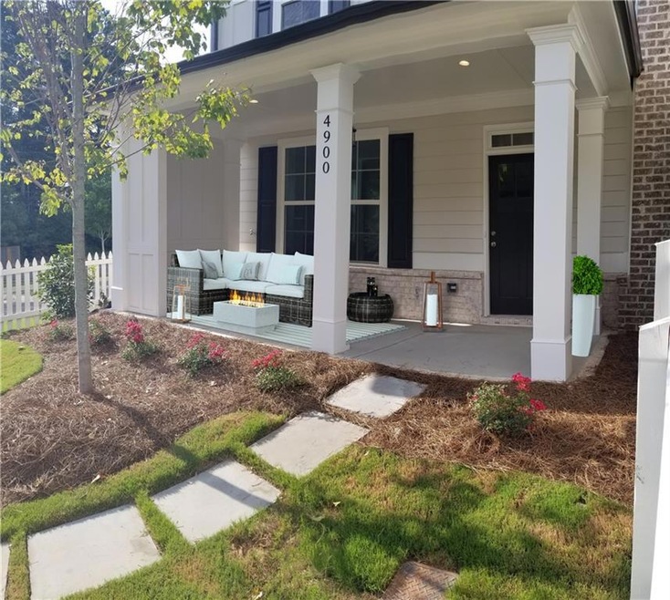 Virtually Staged Front Porch - perfect for enjoyin