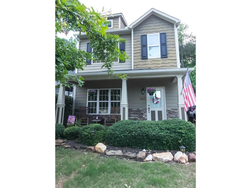 Beautiful rocking chair front porch