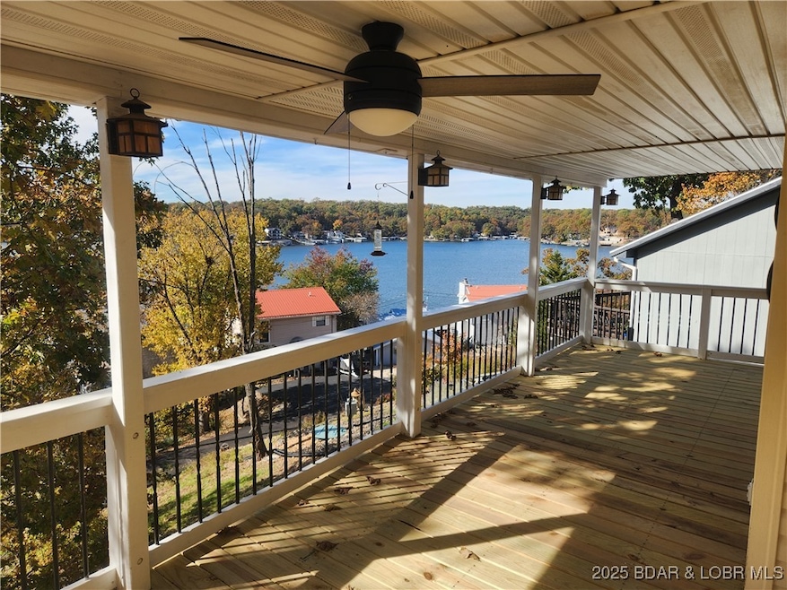 Lake view back deck
