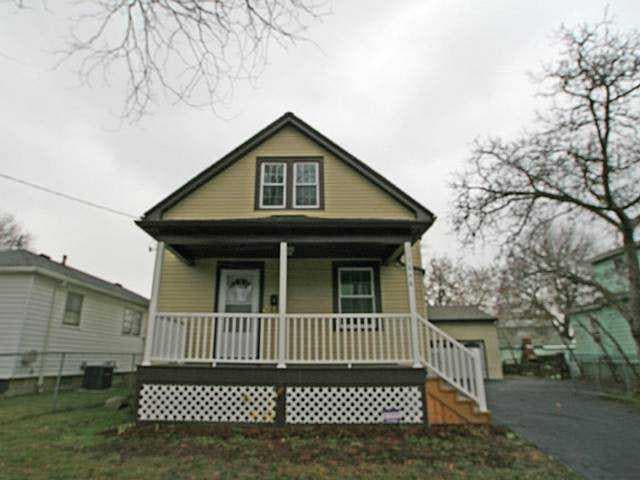 Exterior Front. This vinyl sided home features a n