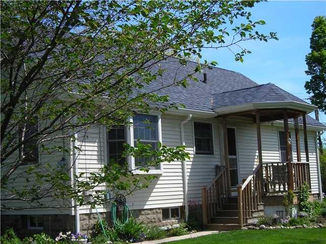 Exterior Back. rear deck .