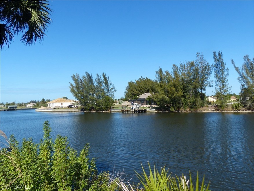 Looking across the 250' canal to the left