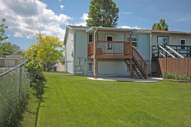 Fenced back yard
