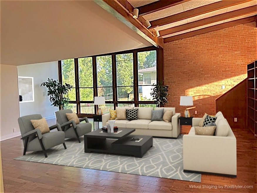 Great Room staged
