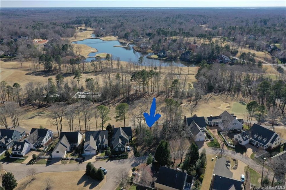 Golf front lot with views down fairway across to t