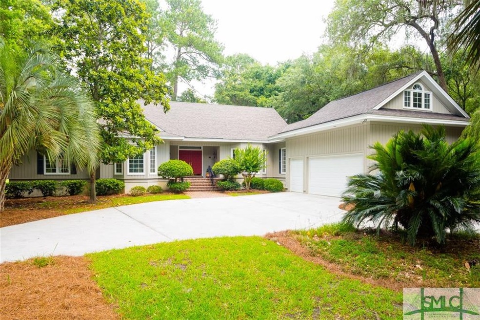Beautiful, lush landscaping surrounding the home b