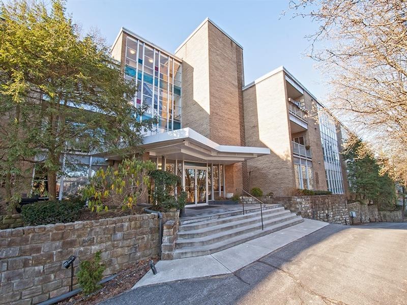 This much desired mid-century building is located 