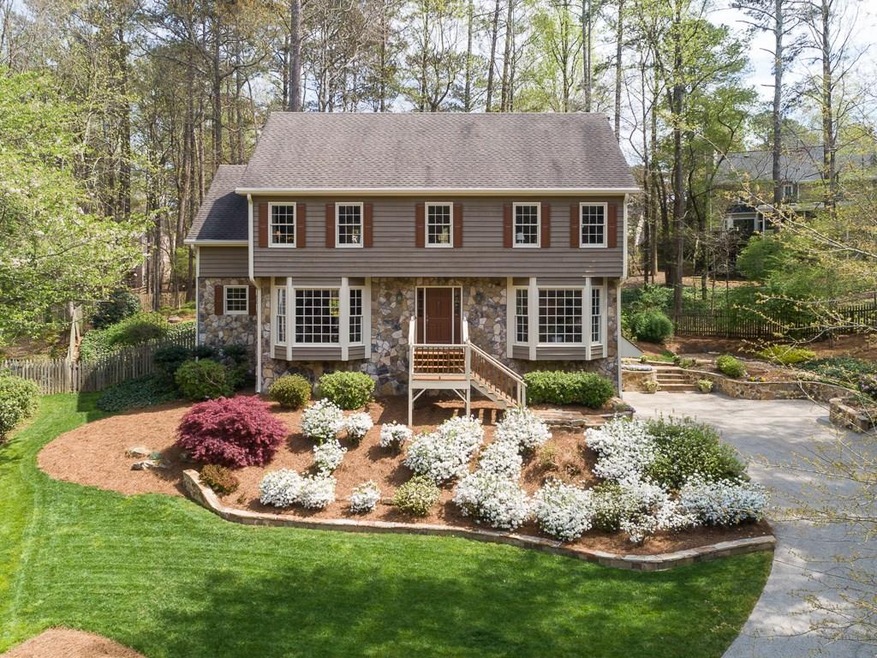 Gorgeous Landscaping & Stone Work frame this Lovel