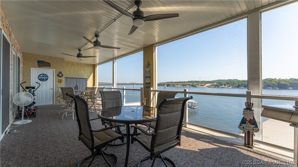 Amazing lake views from this enormous screened deck!