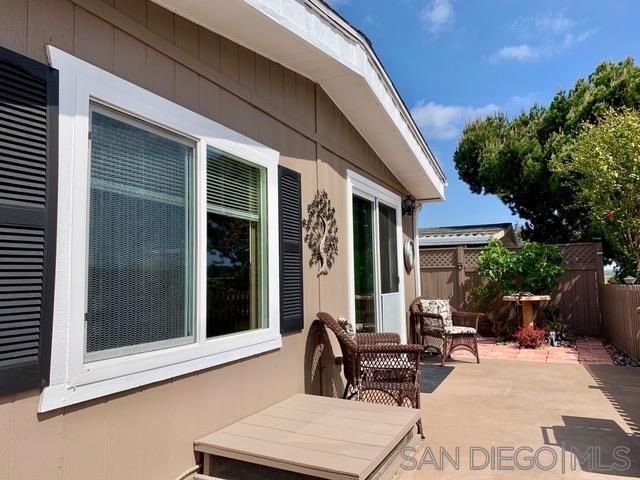 Fully fenced custom patio with panoramic views.