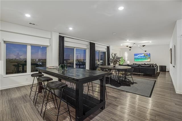 Expansive open floor plan with high end finish out