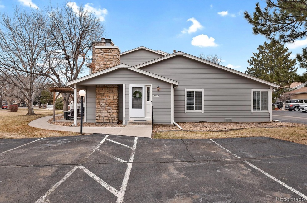 Entrance with ample parking