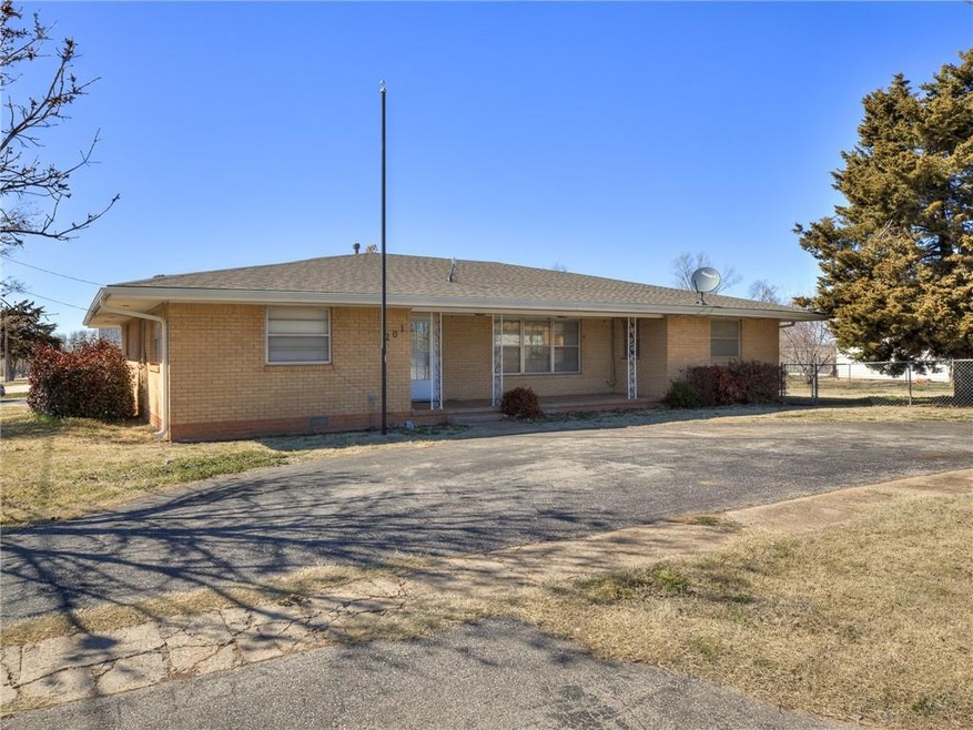Front elevation located on a corner lot