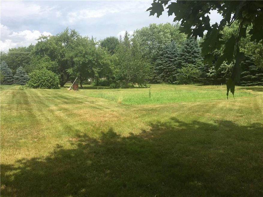 Just over a 1/2 acre of cleared land.