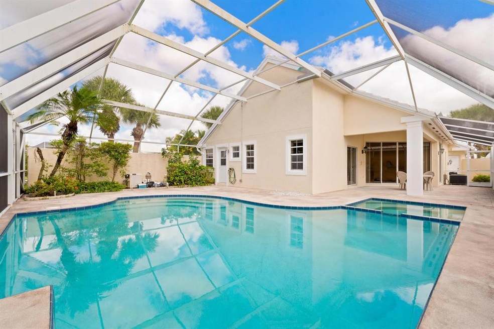 Screened pool and spa