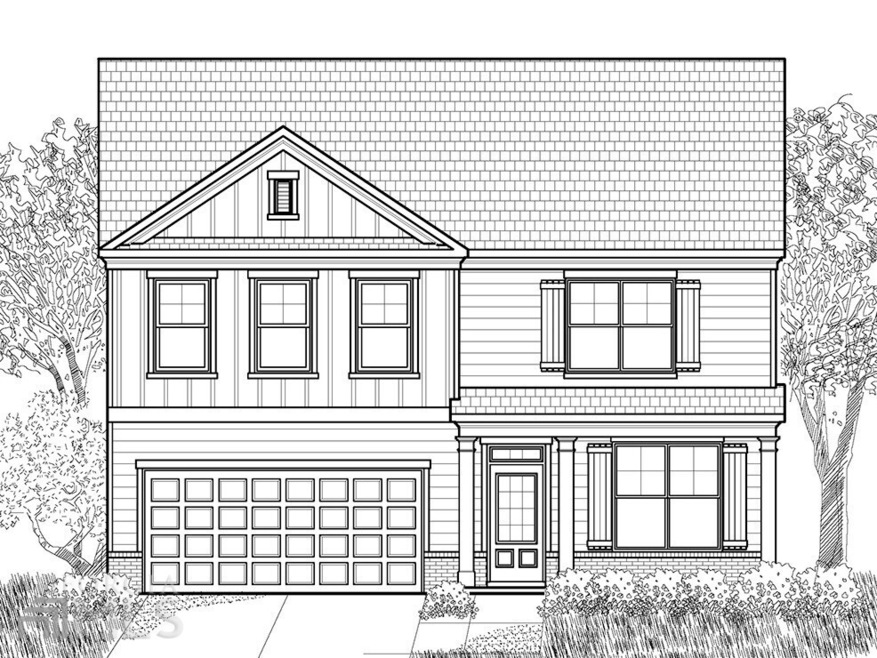 The Wilmington Elevation E at WIldbrooke in Acwort