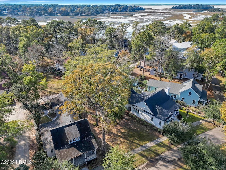Ariel view of property