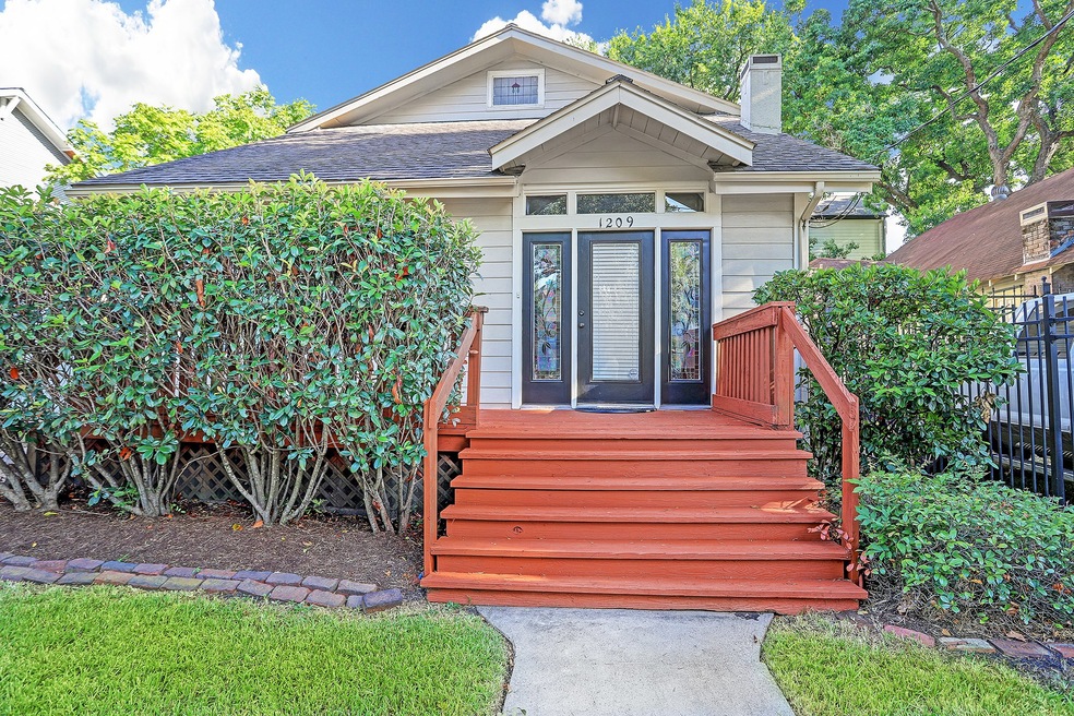 Front of the house with cedar deck