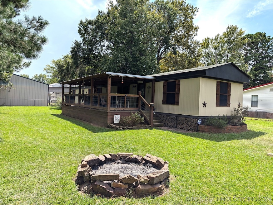 FRONT WITH FIRE PIT