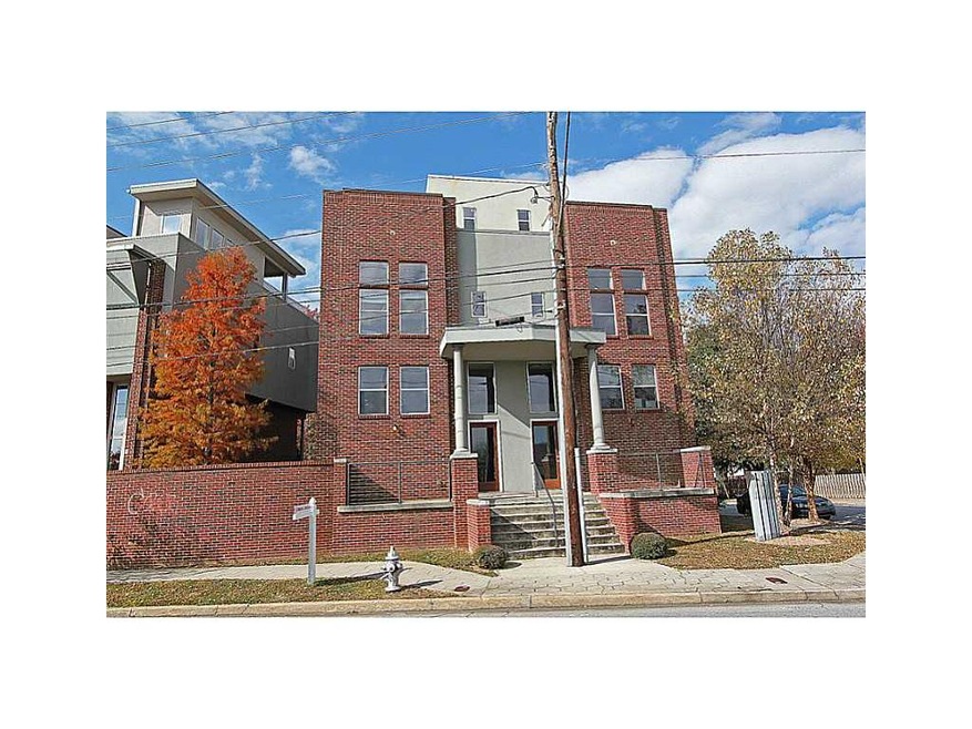 Exterior Front. Brick townhouse in Inman Park with