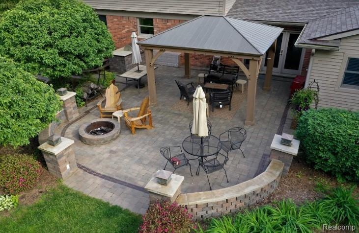 Firepit, Gazebo, Barbecue, Paver Patio (Seller is 
