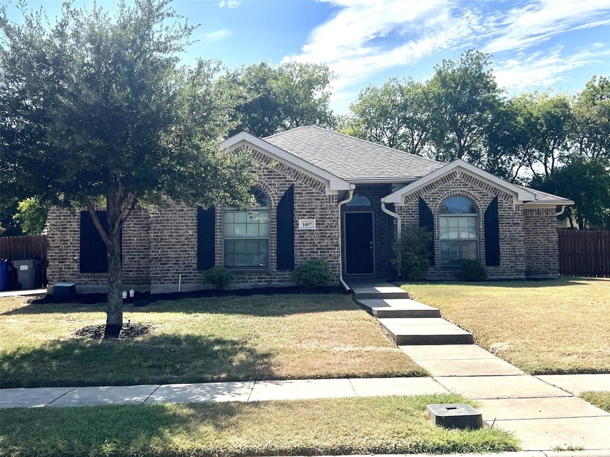 Front with large yard