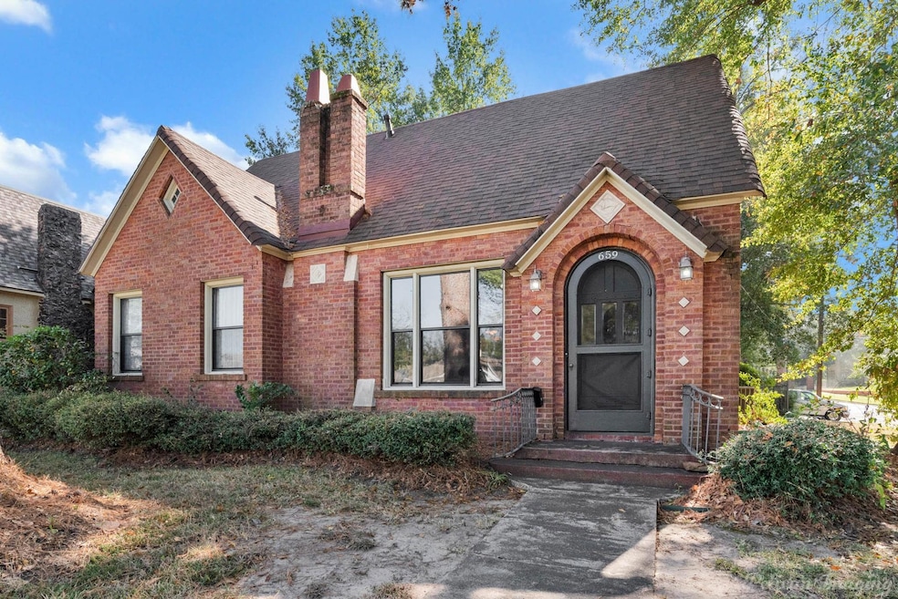 View of tudor-style house